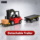 1:24 RC Flatbed Forklift Truck with Trailer, Light, Sound & Spray (11CH)