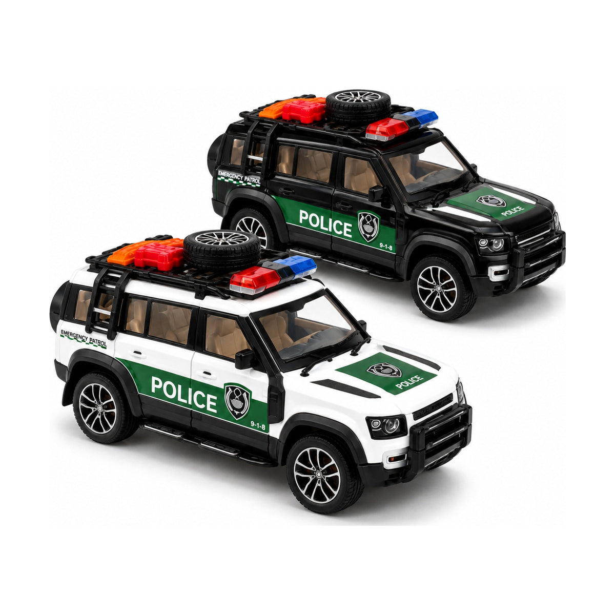 1:22 die-cast police SUV model – all colours