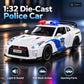1:32 Die-Cast Police Sports Car Model – features