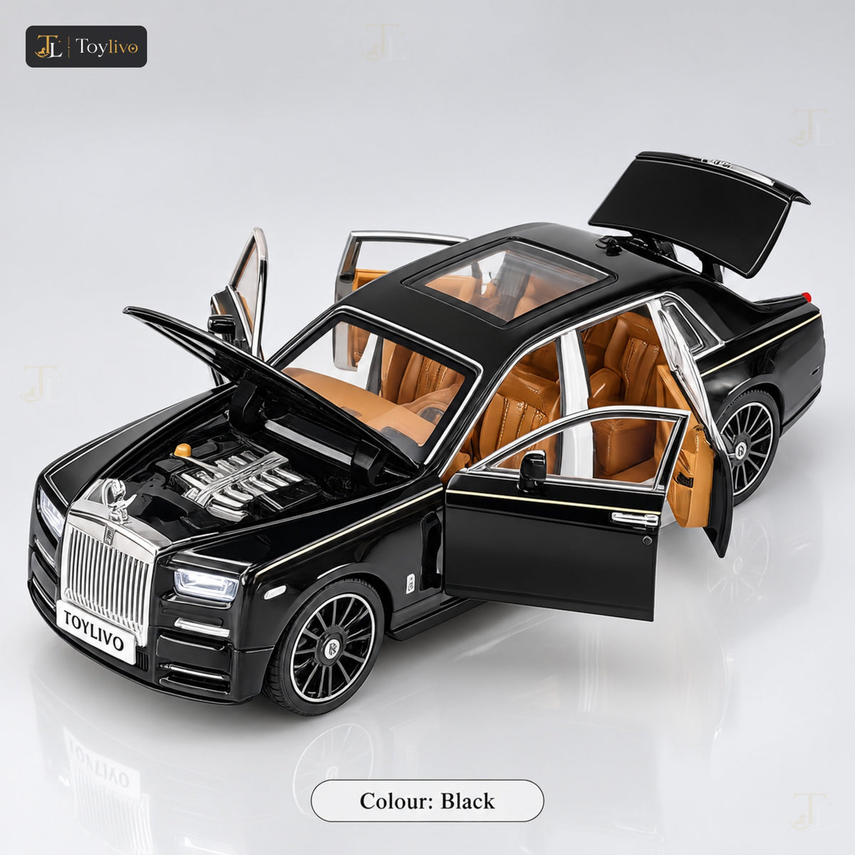 1:24 Die-Cast Rolls Royce Luxury Car – black