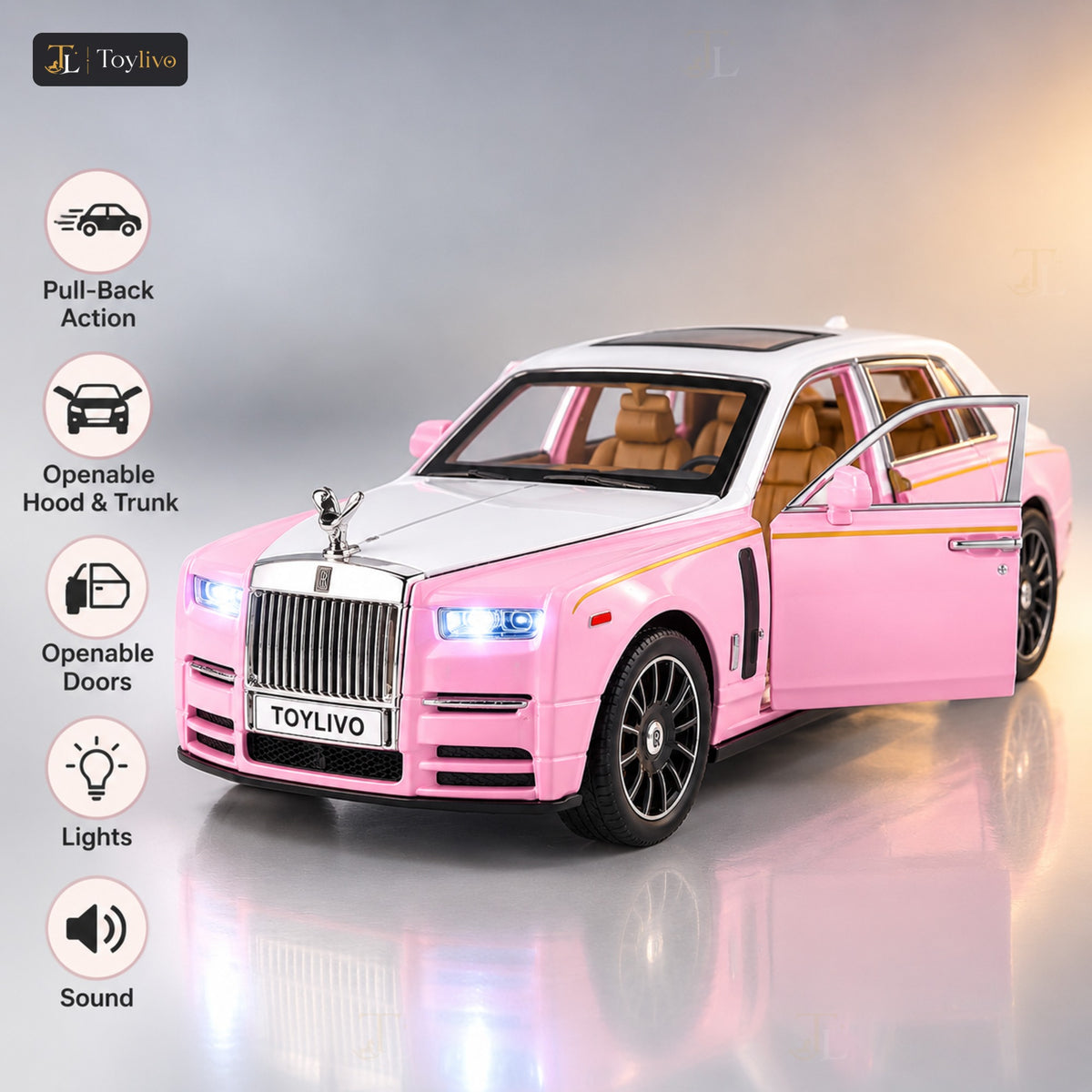 1:24 Die-Cast Rolls Royce Luxury Car – features