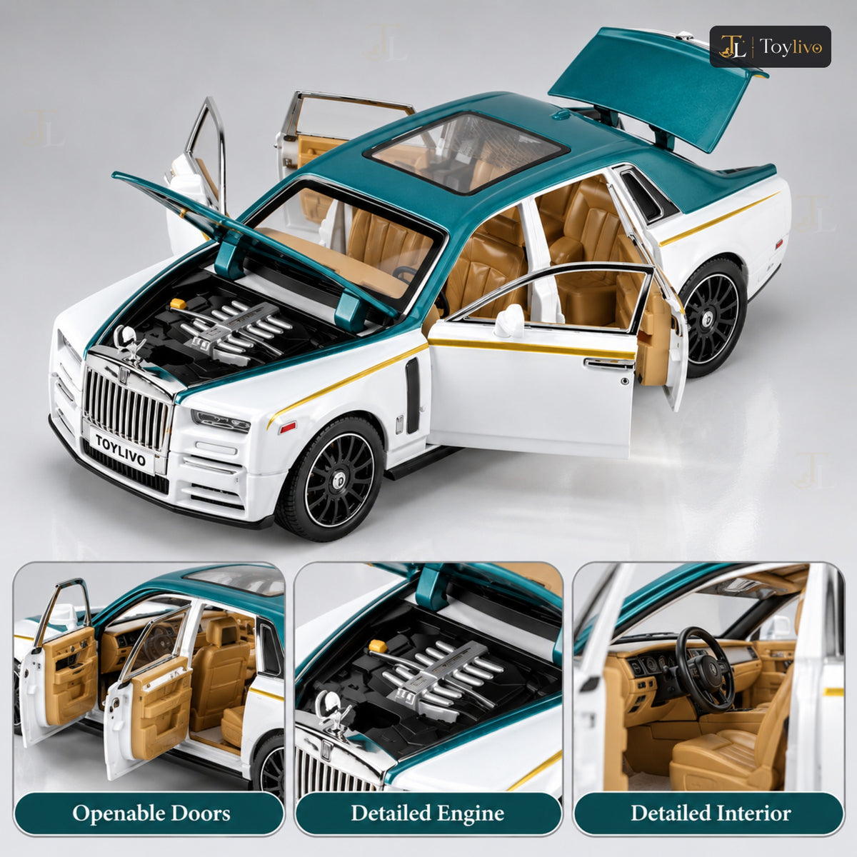 1:24 Die-Cast Rolls Royce Luxury Car – features