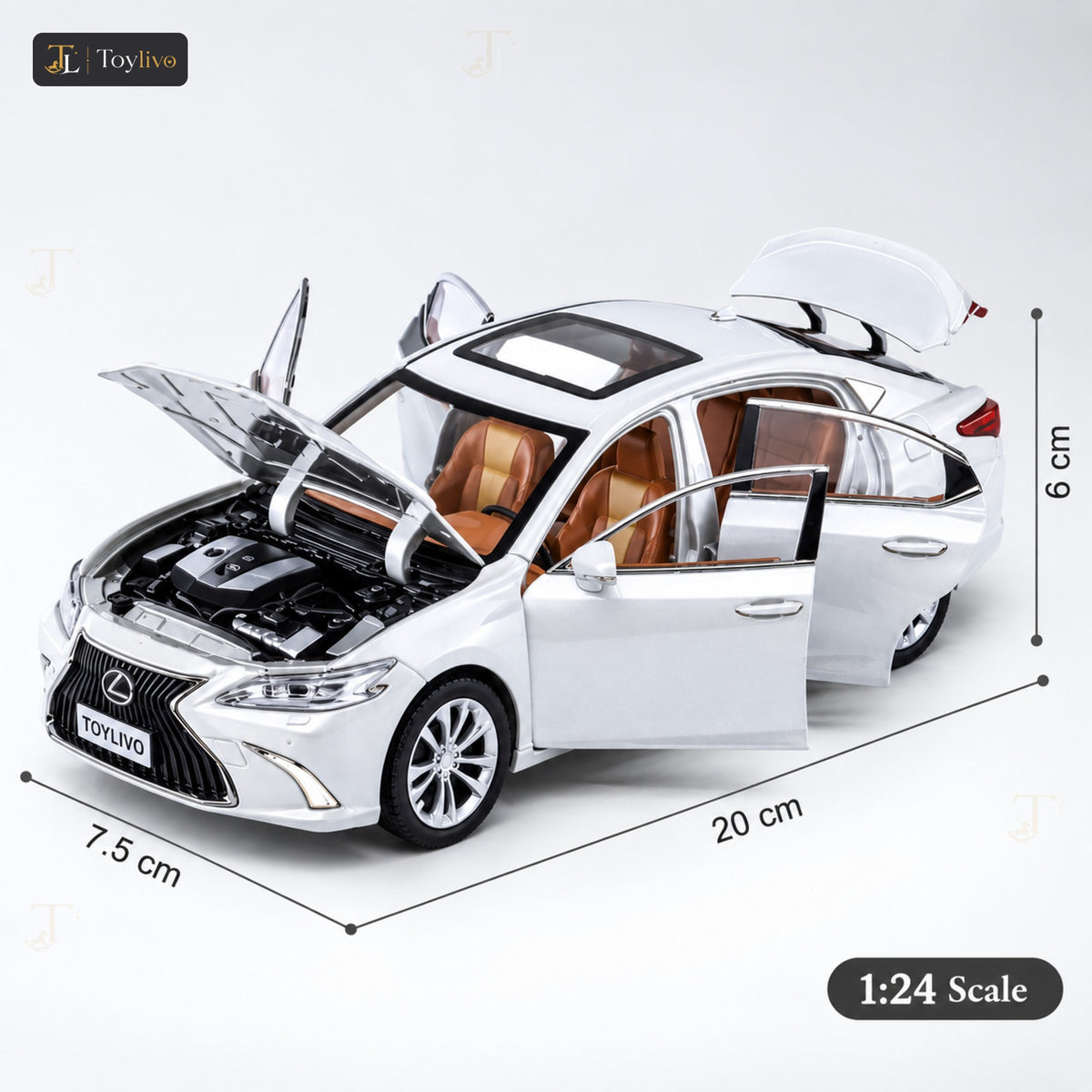 1:24 Die-Cast Lexus Sedan – features