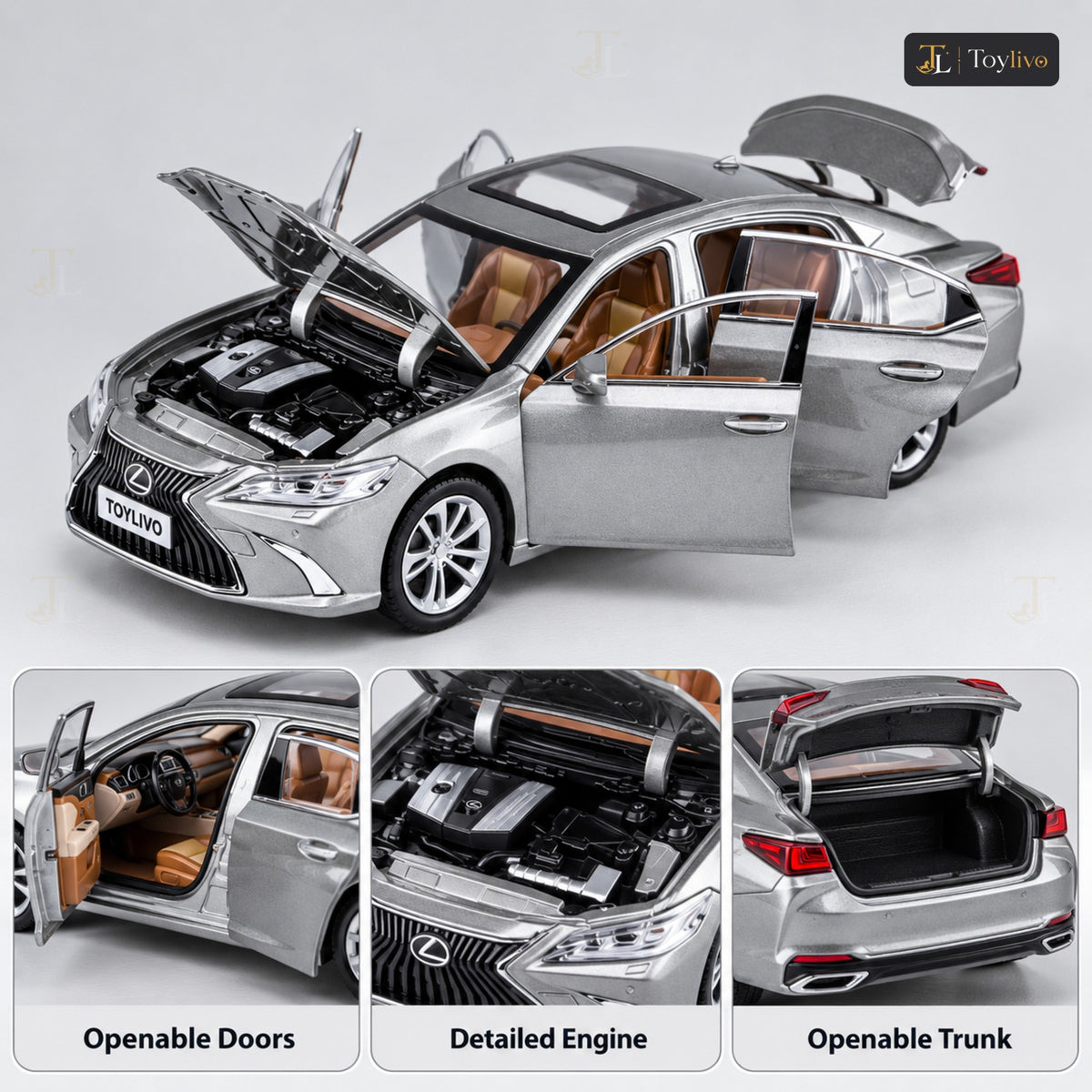 1:24 Die-Cast Lexus Sedan – features