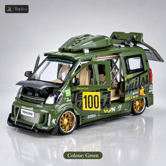 1:24 Die-Cast Camper Van Model – green