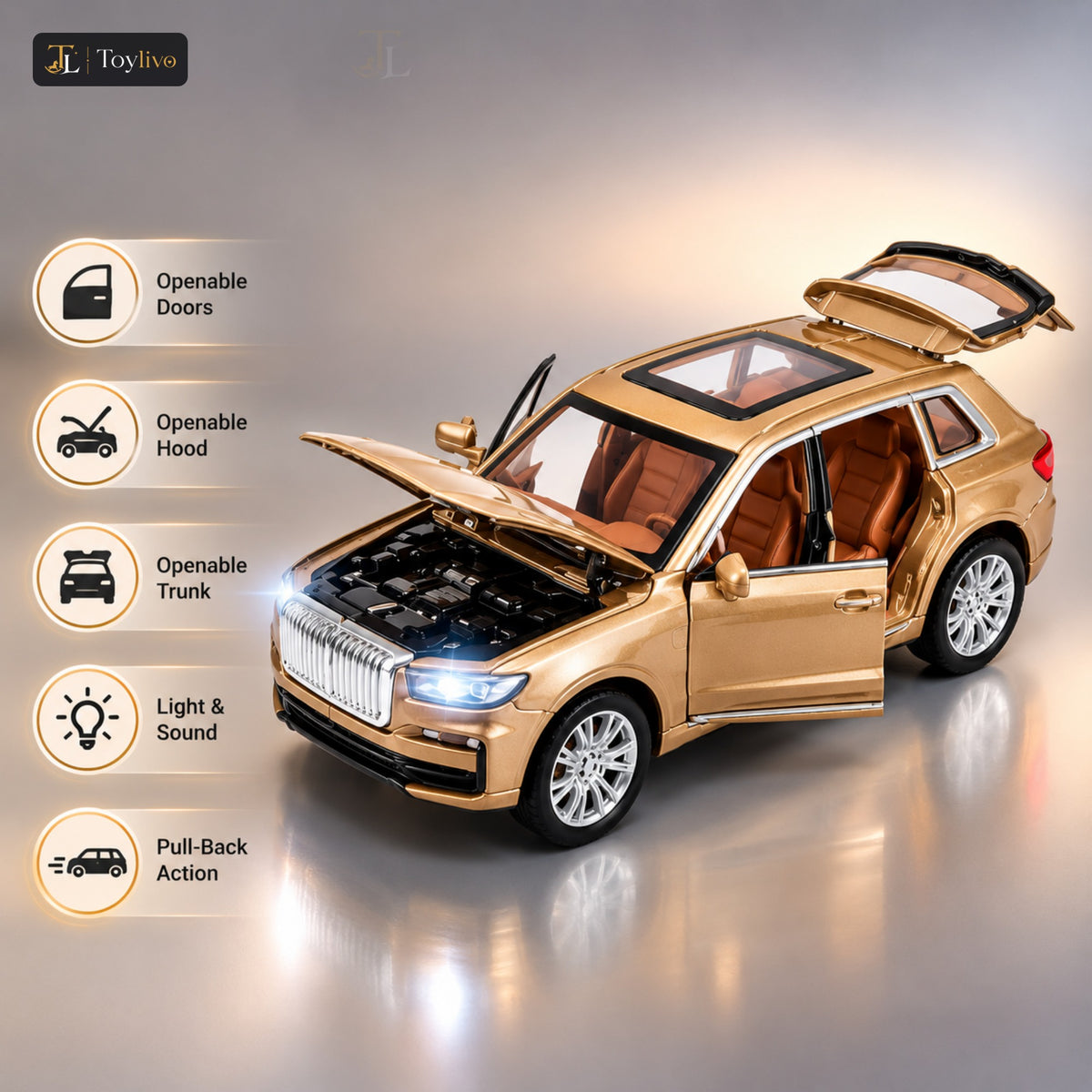 1:32 Die-Cast Luxury SUV Model – features