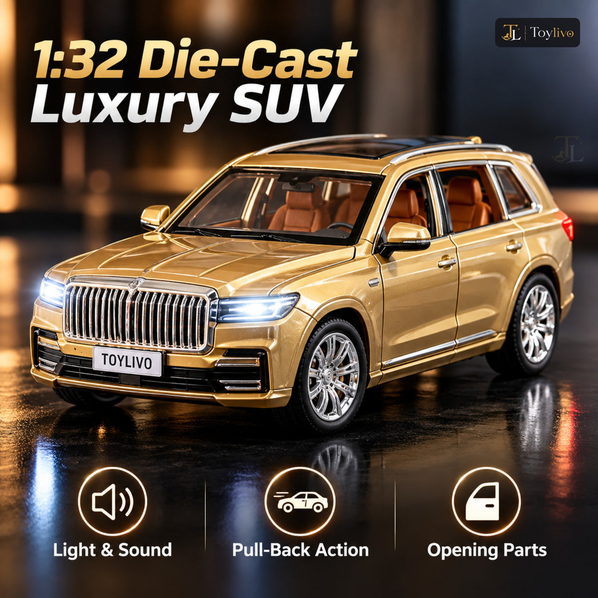 1:32 Die-Cast Luxury SUV Model – features