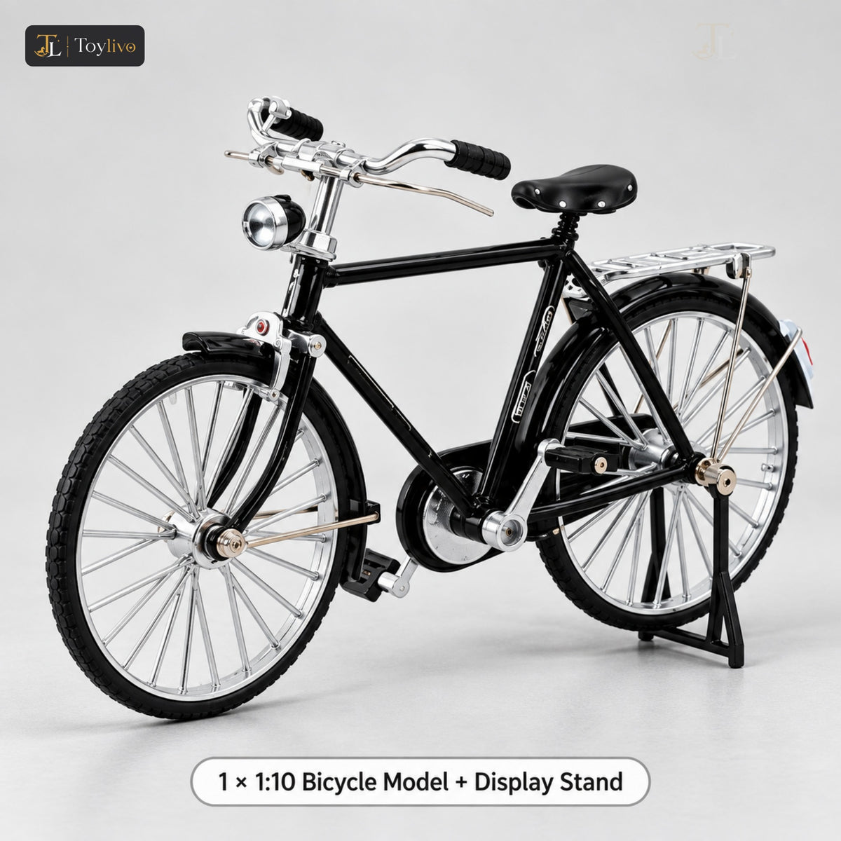 1:10 Die-Cast Classic Bicycle Model – features