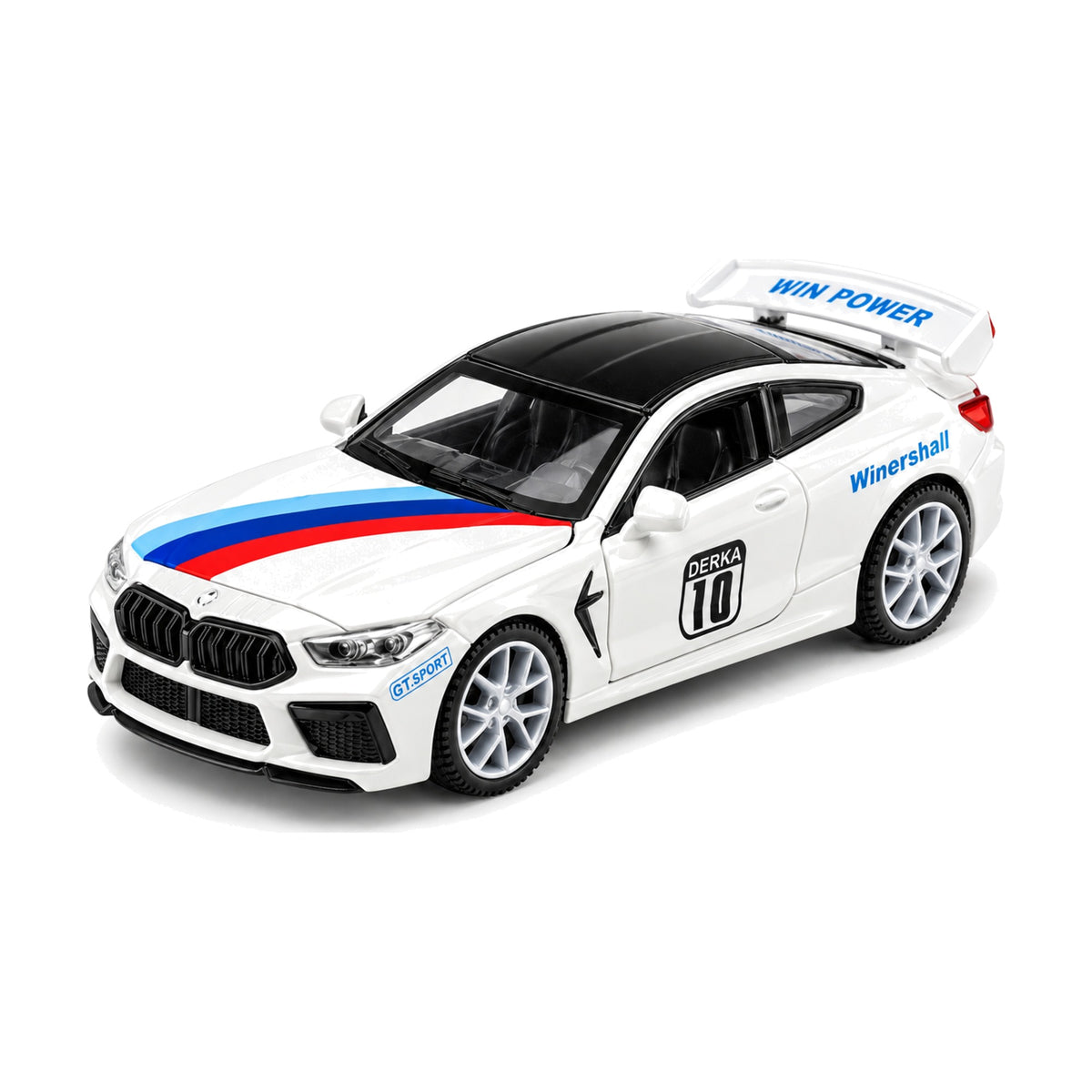 1:32 die-cast GT coupé model – white