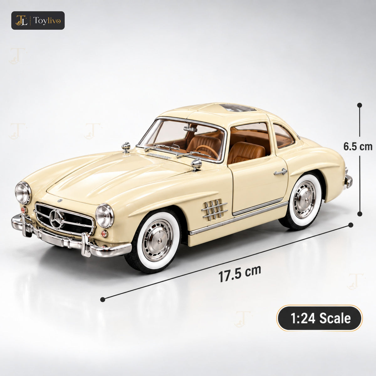 1:24 die-cast classic car model – features