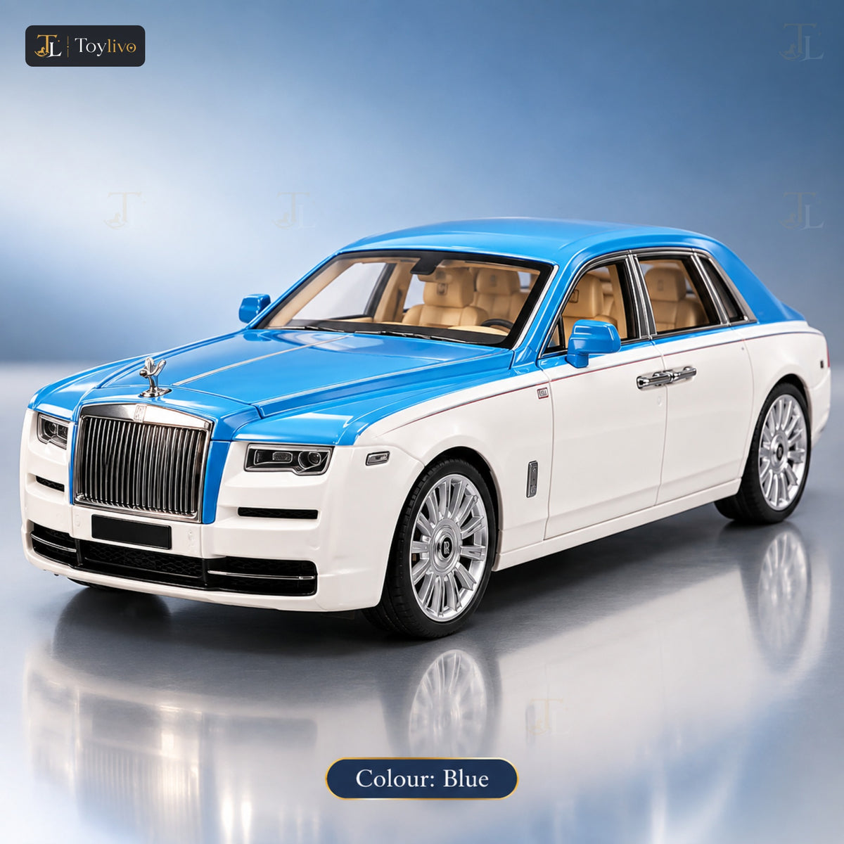 1:24 die-cast luxury car model – blue