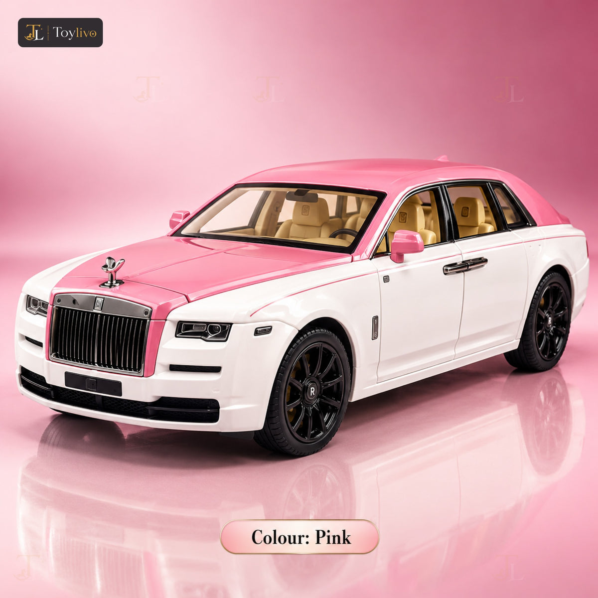 1:24 die-cast luxury car model – pink