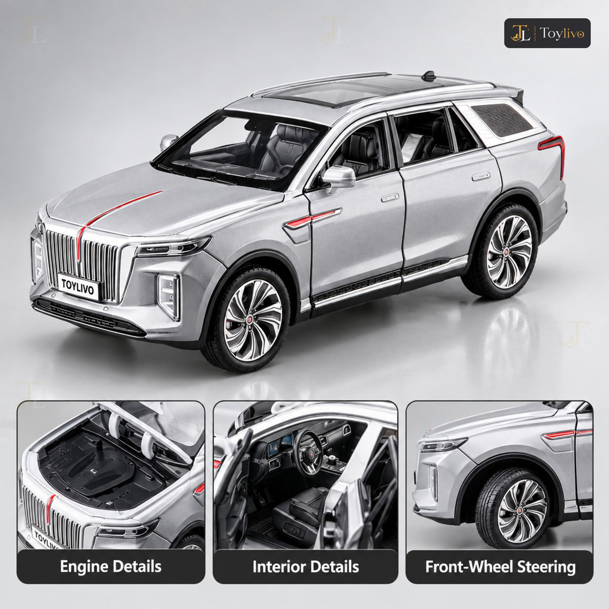 1:24 Die-Cast Luxury SUV – features