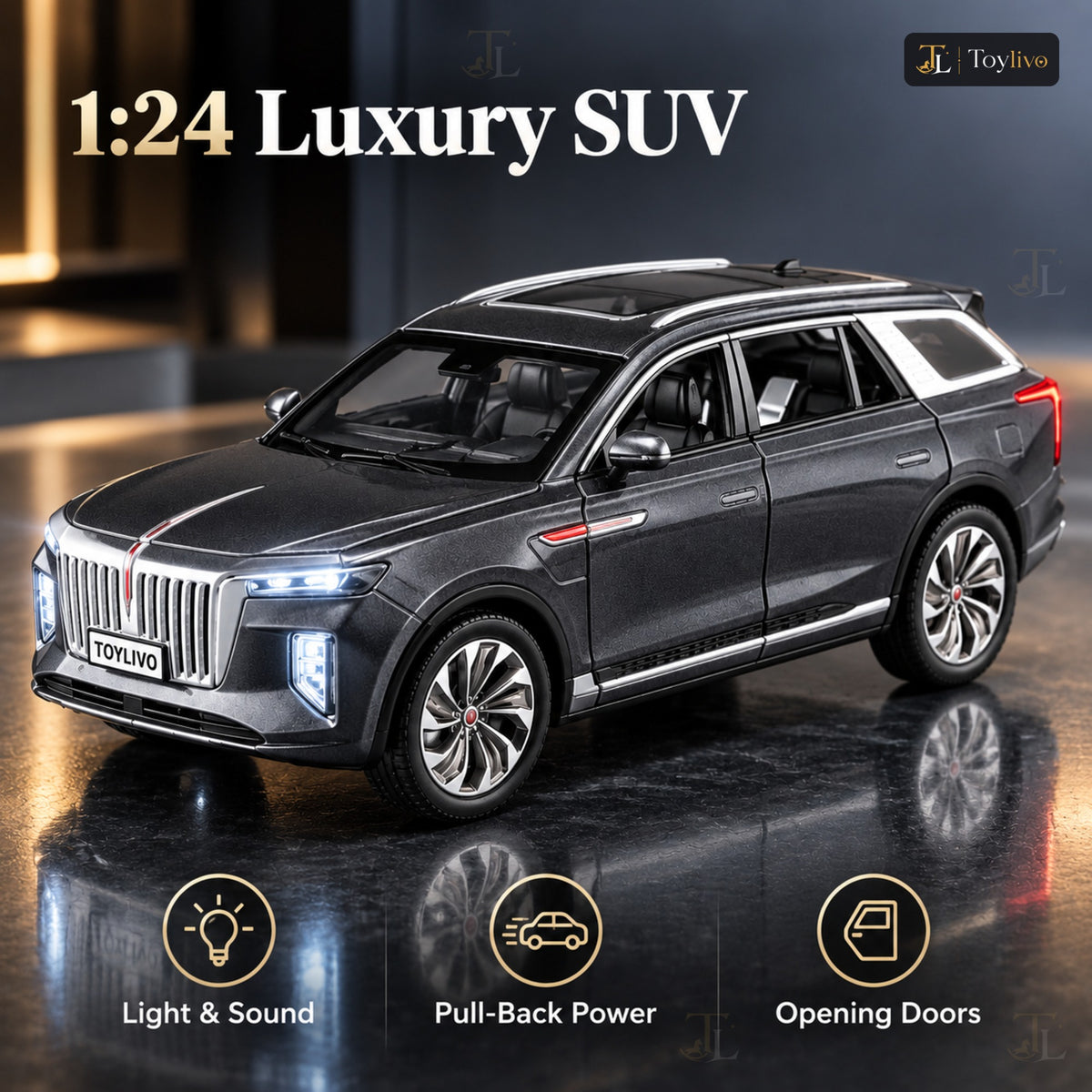 1:24 Die-Cast Luxury SUV – features