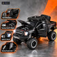 lifted off-road pickup toy truck – black – Key features