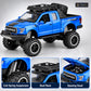 lifted off-road pickup toy truck – blue – Details and close-ups