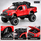 lifted off-road pickup toy truck – red – Details and close-ups