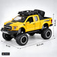 lifted off-road pickup toy truck – yellow – Size / what is included