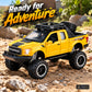lifted off-road pickup toy truck – yellow – Lifestyle