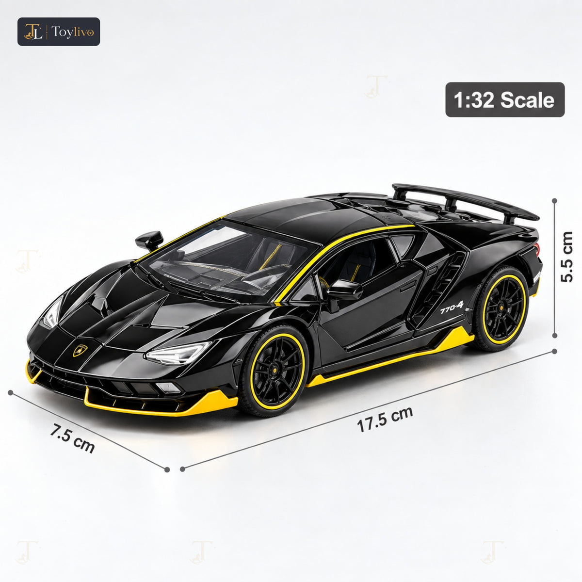 1:32 die-cast hypercar model – features