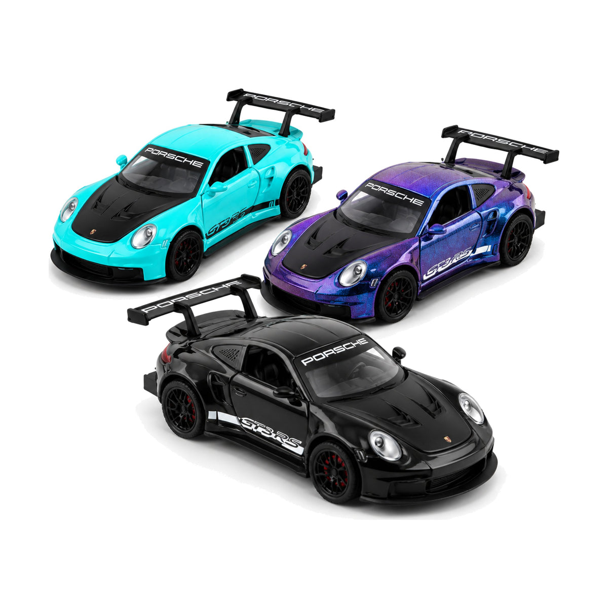 1:32 die-cast track sports car model – all colours