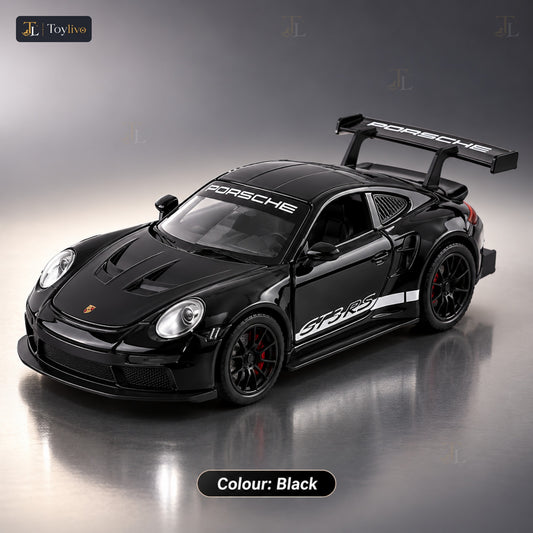 1:32 die-cast track sports car model – black