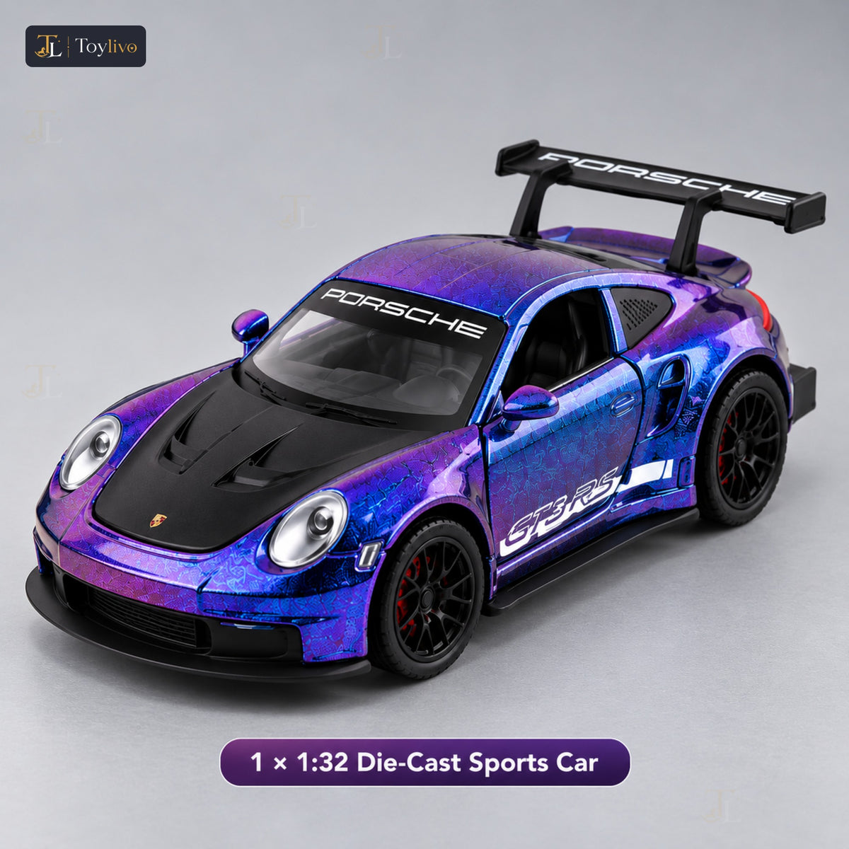 1:32 die-cast track sports car model – features