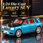 1:24 die-cast luxury SUV model – turquoise – Benefits