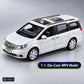 die-cast MPV model – white – Size / what is included