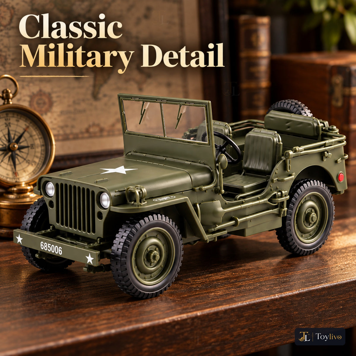 1:18 military tactical vehicle model – green – Lifestyle