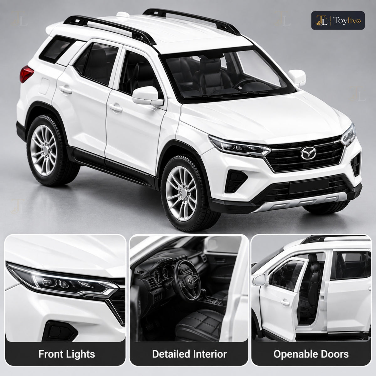 1:32 die-cast Fortuner SUV model – features