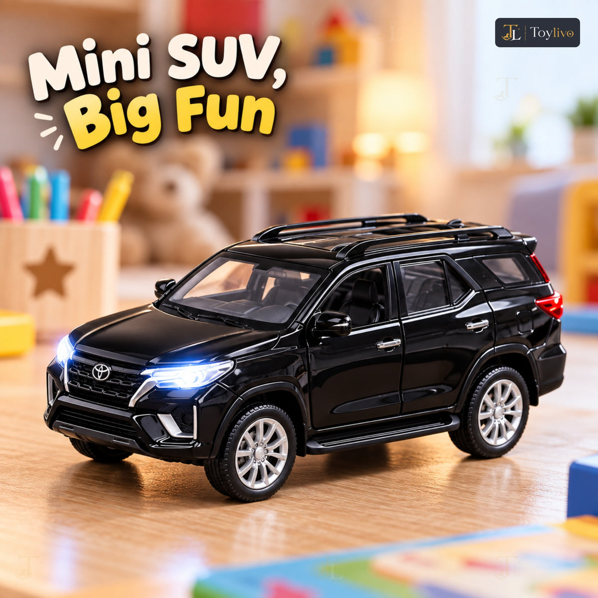 1:32 die-cast Fortuner SUV model – features