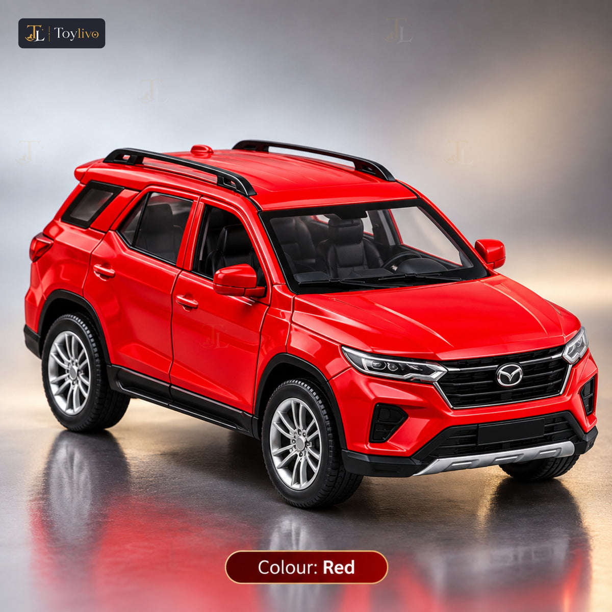 1:32 die-cast Fortuner SUV model – red
