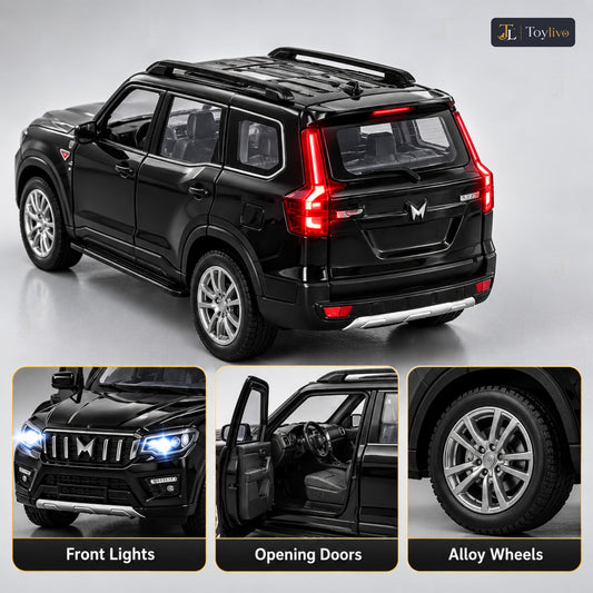 1:32 die-cast SUV model – black – Details and close-ups