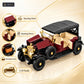 1:32 die-cast vintage open-tourer model – wine red – Key features
