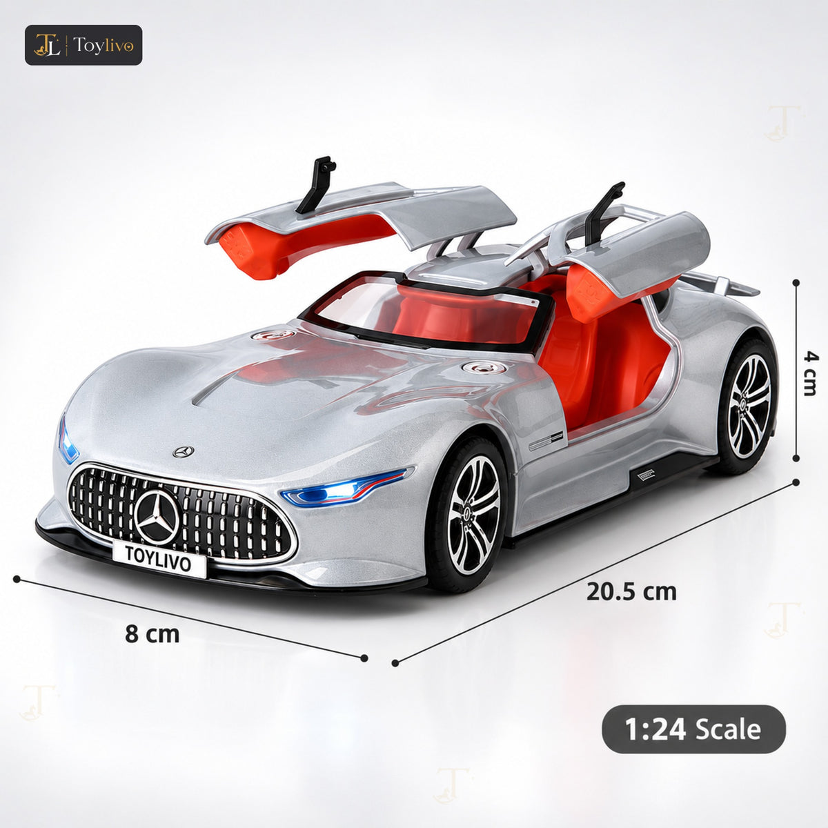 1:24 Die-Cast Mercedes AMG Vision GT – features