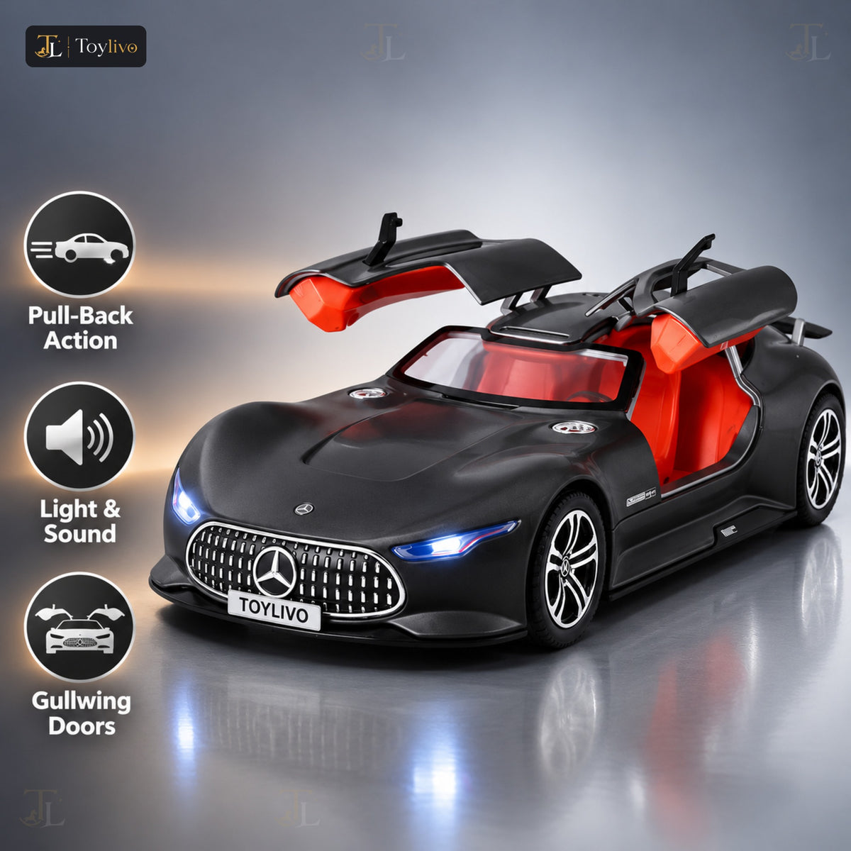 1:24 Die-Cast Mercedes AMG Vision GT – features
