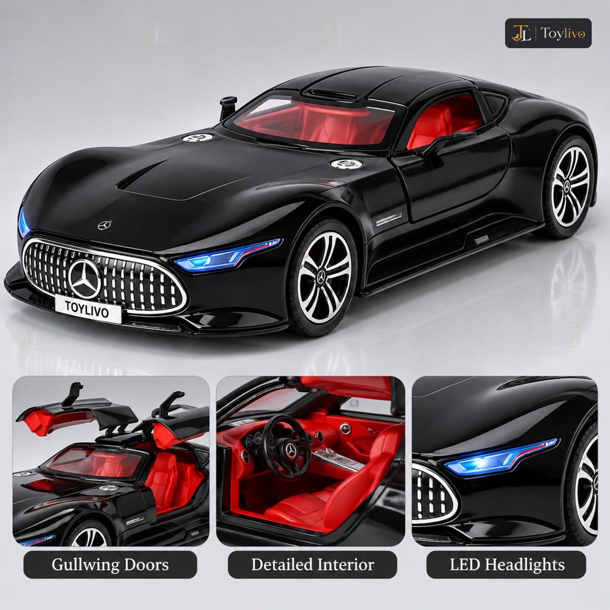 1:24 Die-Cast Mercedes AMG Vision GT – features