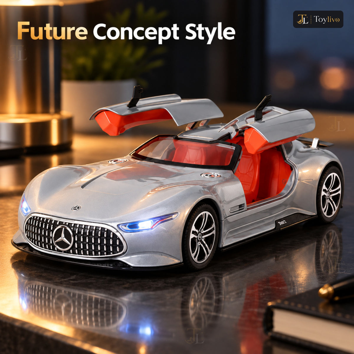 1:24 Die-Cast Mercedes AMG Vision GT – features