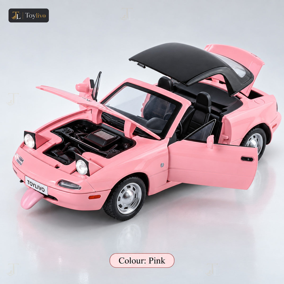 1:24 Die-Cast Mazda MX-5 Convertible – pink