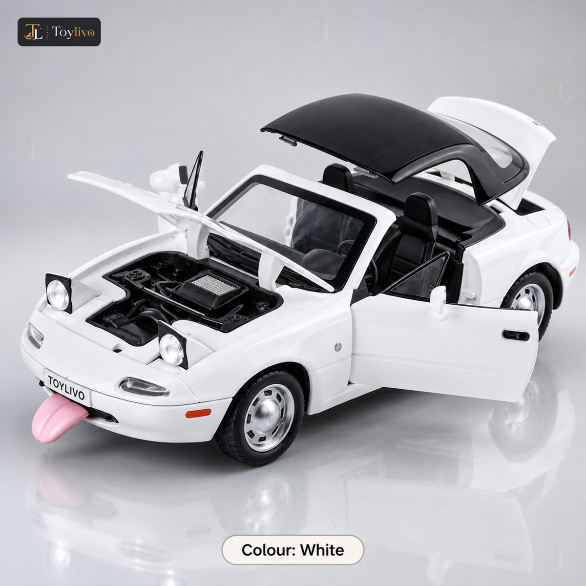 1:24 Die-Cast Mazda MX-5 Convertible – white