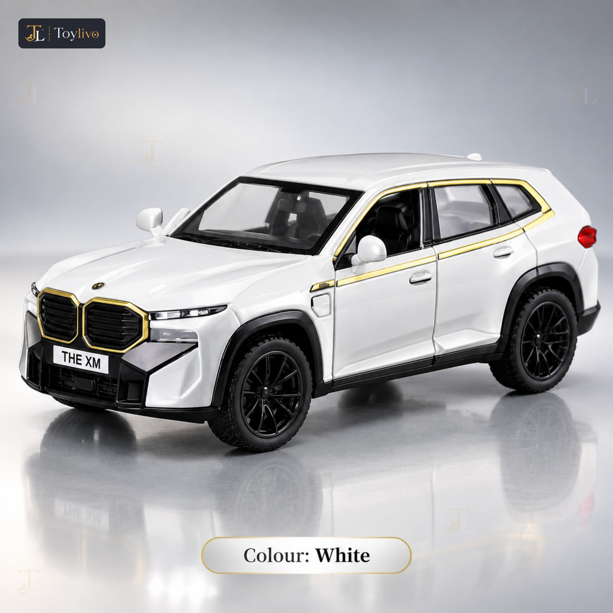 1:32 die-cast performance SUV model – white