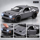 1:32 die-cast muscle coupé model – grey – Details and close-ups