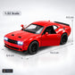 1:32 die-cast muscle coupé model – red – Size / what is included
