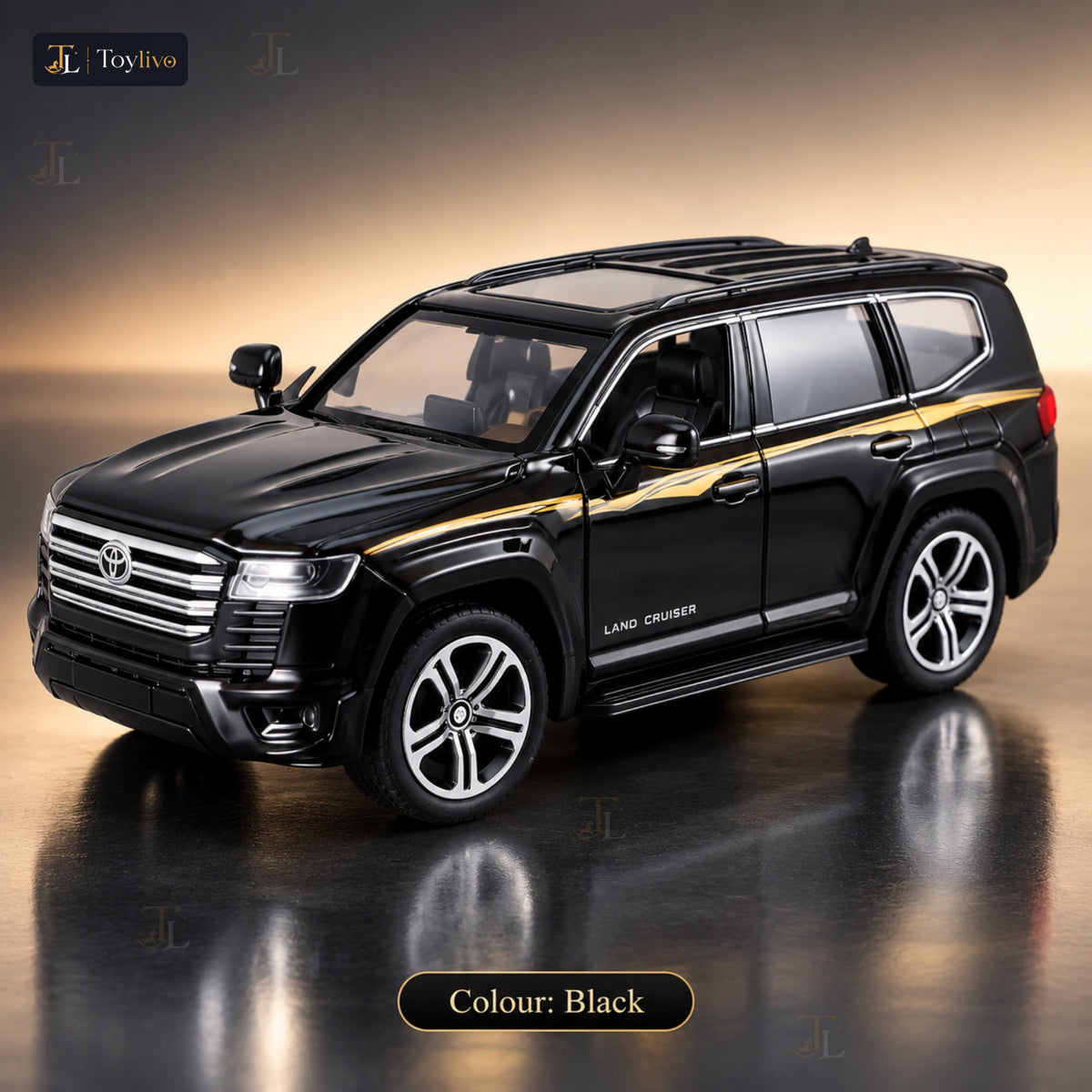 1:32 die-cast full-size SUV model – black