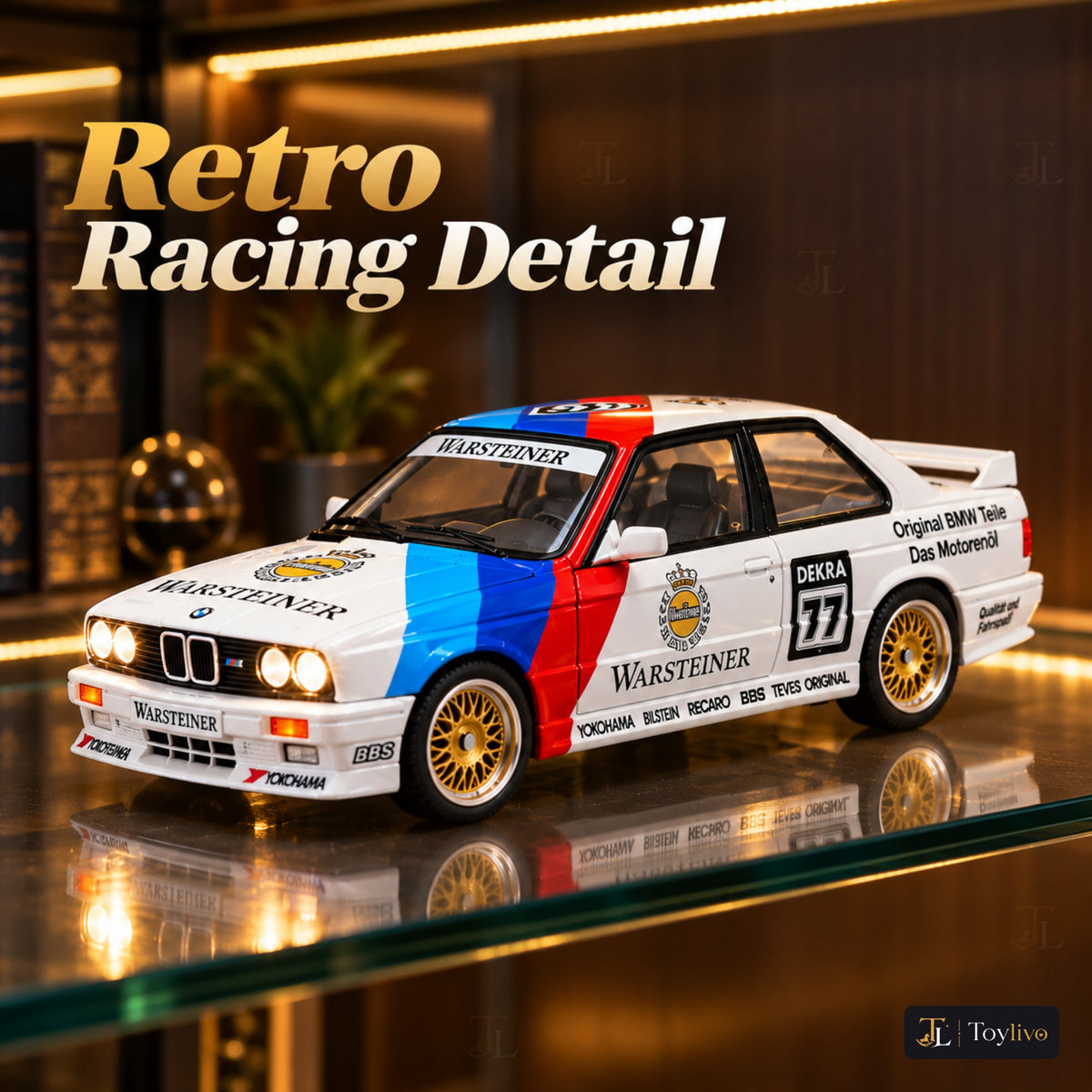 1:24 die-cast touring race saloon model – white – Lifestyle