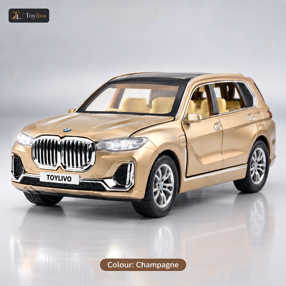 1:24 Die-Cast BMW X7 SUV Model – champagne