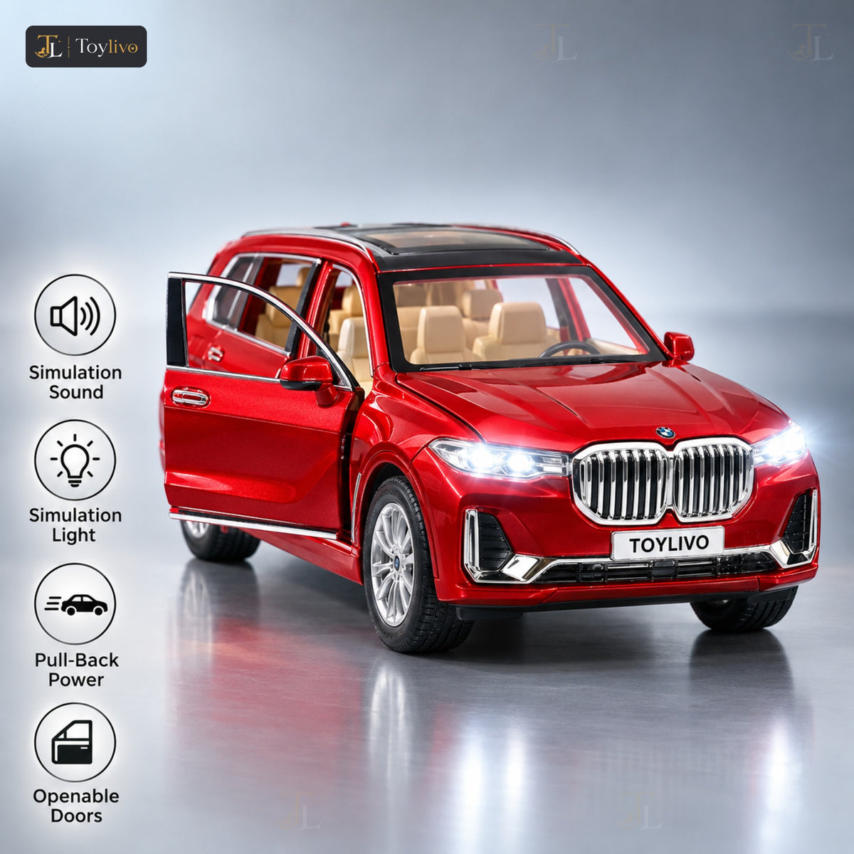 1:24 Die-Cast BMW X7 SUV Model – features