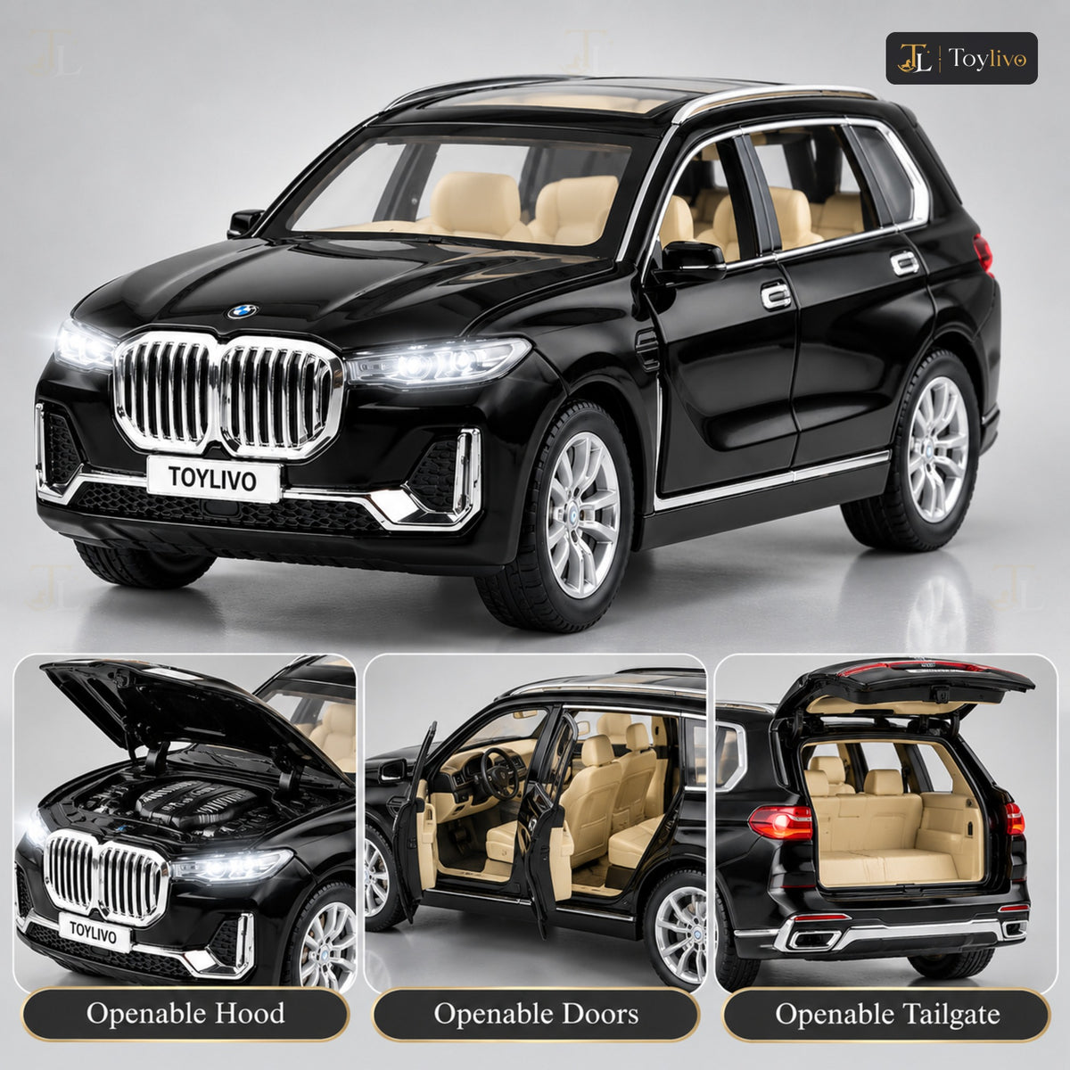 1:24 Die-Cast BMW X7 SUV Model – features