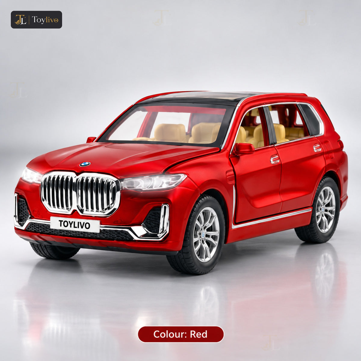1:24 Die-Cast BMW X7 SUV Model – red